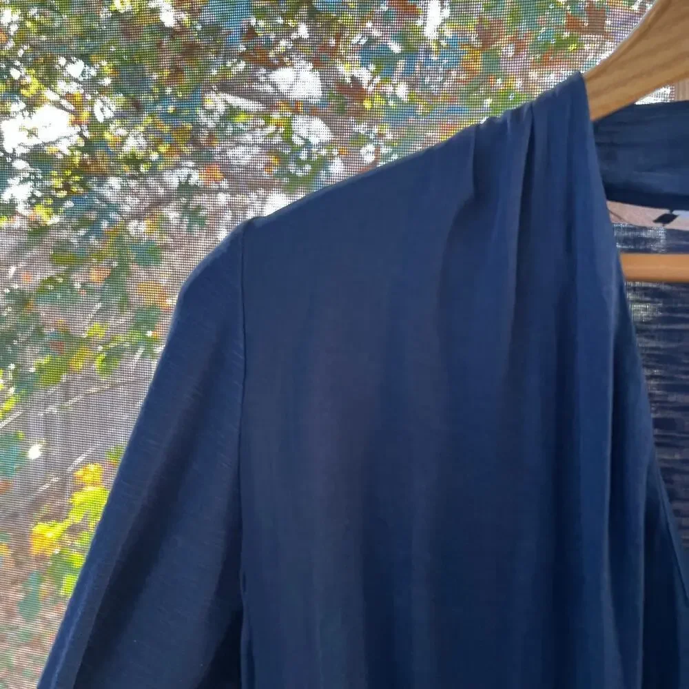Anthropologie Dolan Women's Blue Wrap Front Top Size XS - Picture 4 of 8